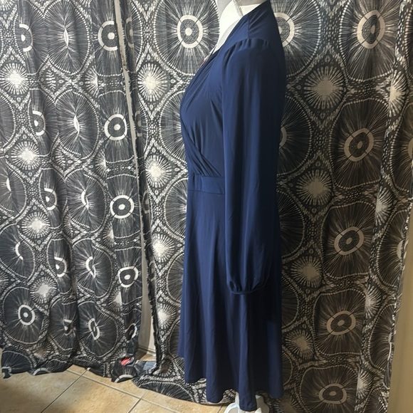 NWT Navy Blue Knee Length Dress by LY - 37 - Picture 4 of 6